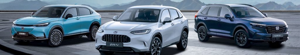 Aktuelle Honda SUVs eNy1, ZR-V, CR-V Neusten Honda Automodele wie z.B. der eNy1, ZR-V, CR-V